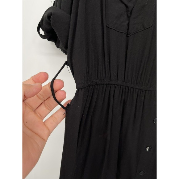 Iz Byer Size Large Black 3/4 Sleeve‎ Knee Length Dress - Picture 5 of 7